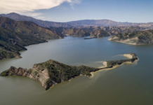 Pyramid Lake: A Mountain Reservoir Near Los Angeles